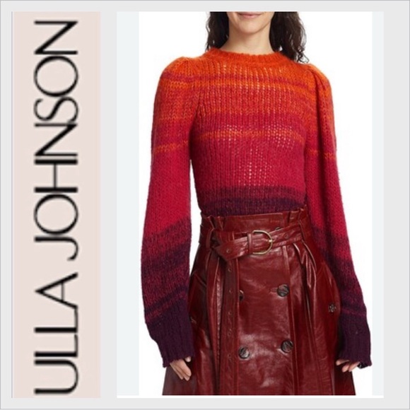 NEW ULLA JOHNSON Rosalia Gradient  pullover sweater - Picture 1 of 15